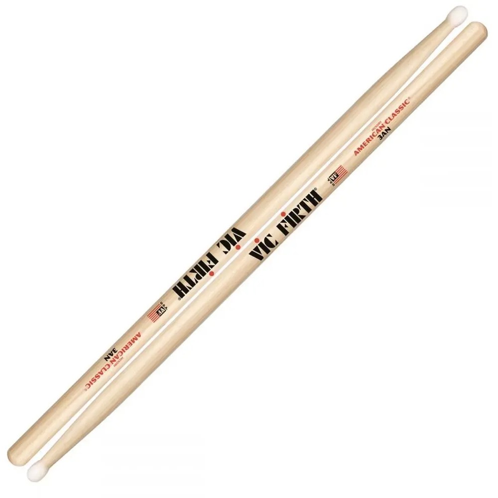 Vic Firth American Classic 3A Nylon Tip Drum Sticks