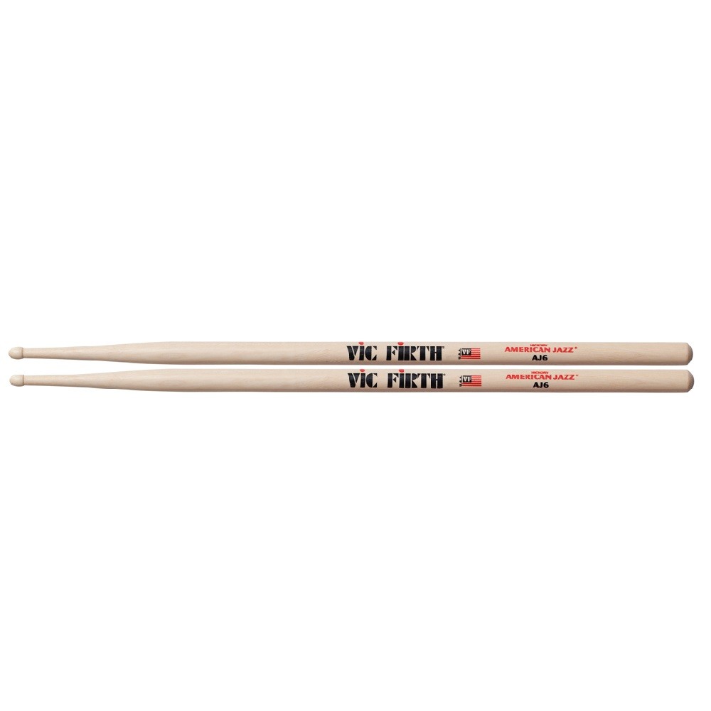 Vic Firth AJ6 American Jazz Hickory Wood Tip Drum Sticks