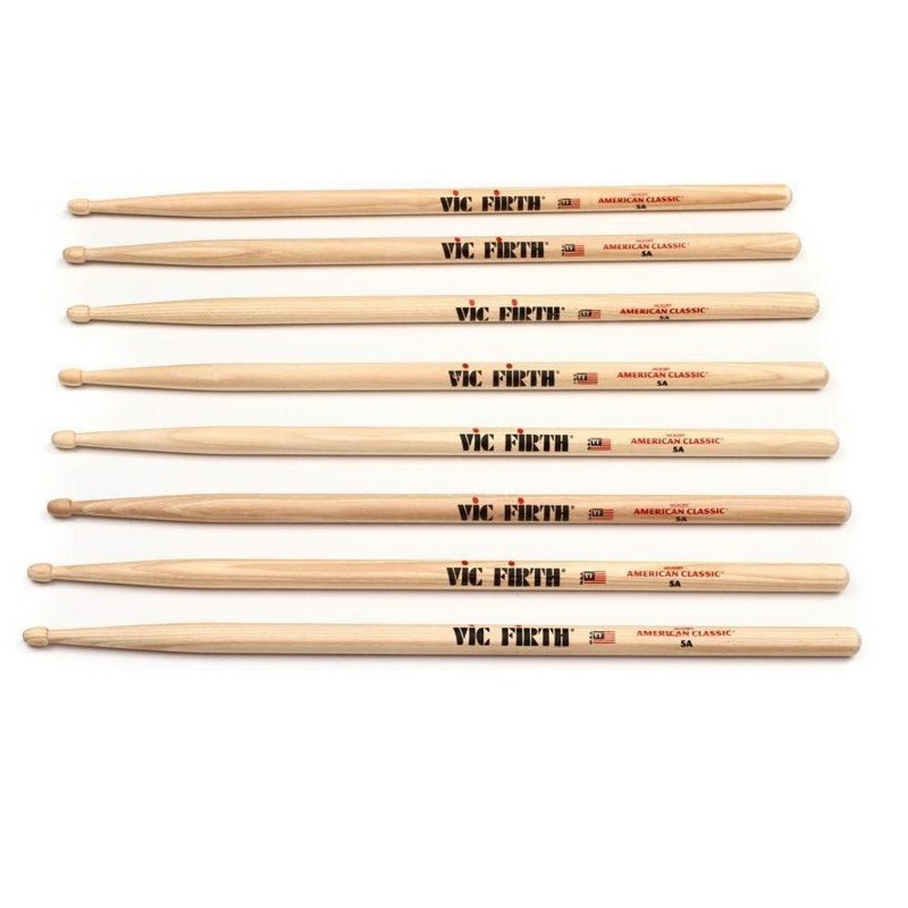 Vic Firth P5A.3-5A.1 American Classic 3+1 5A Drum Sticks Value Pack