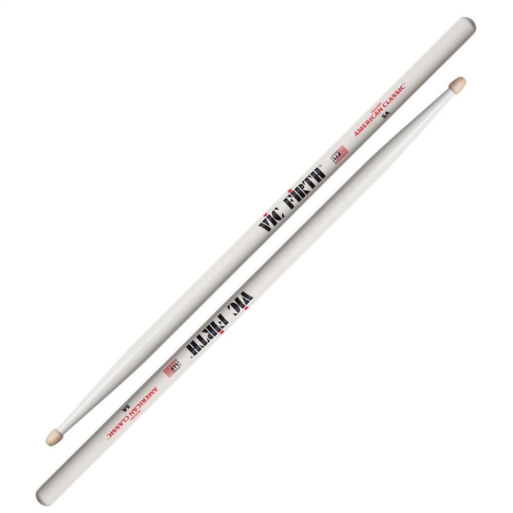 Vic Firth 5AW 5A American Classic Drum Sticks (White)