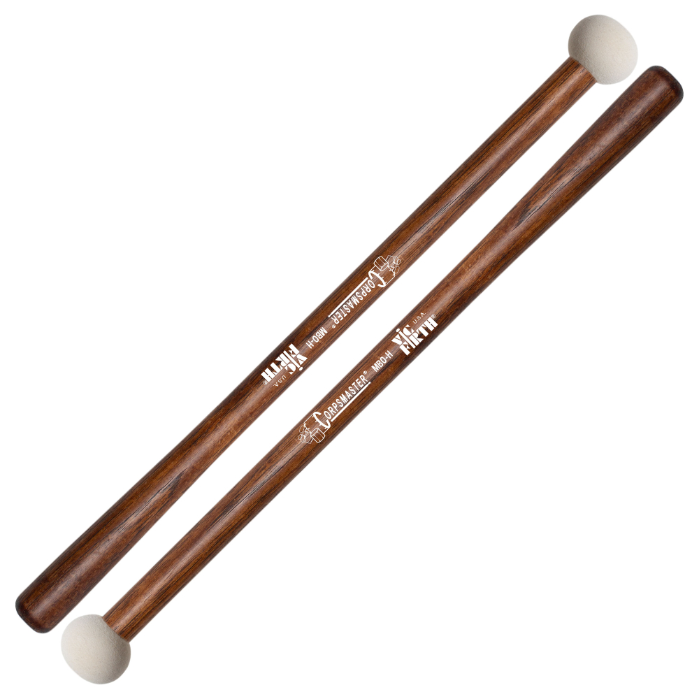 Vic Firth Corpsmaster Hard Bass Drum Mallets - X-Small - MB0H