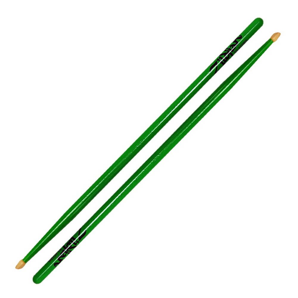 Zildjian 5A Acorn Drumsticks Neon Green - 5ACWDGG