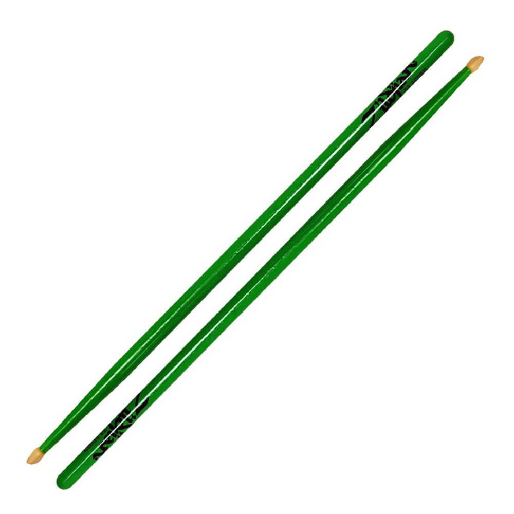 Zildjian 5A Acorn Drumsticks Neon Green - 5ACWDGG