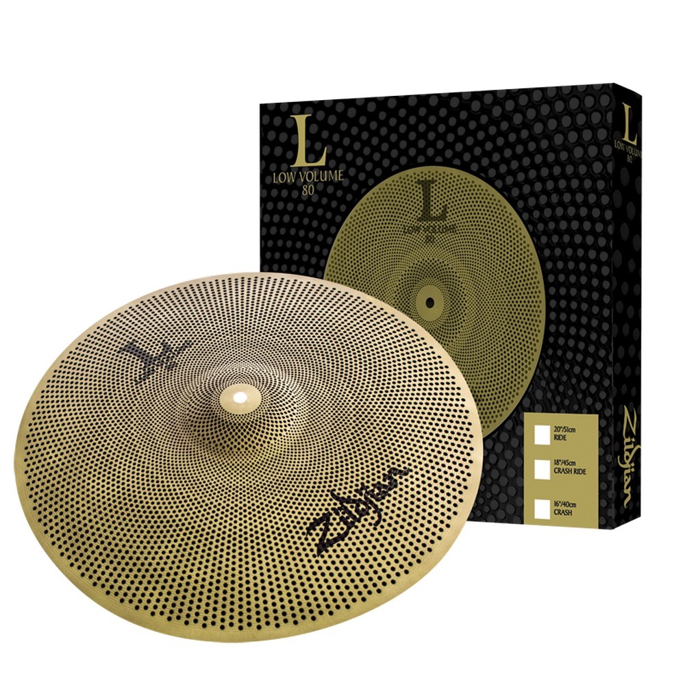 Zildjian 20 inch Low Volume L80 Ride Cymbal Single LV8020R-S