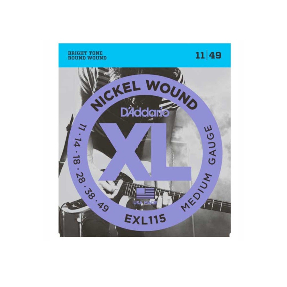 D'Addario EXL115 XL Electric Guitar Strings (11-49)