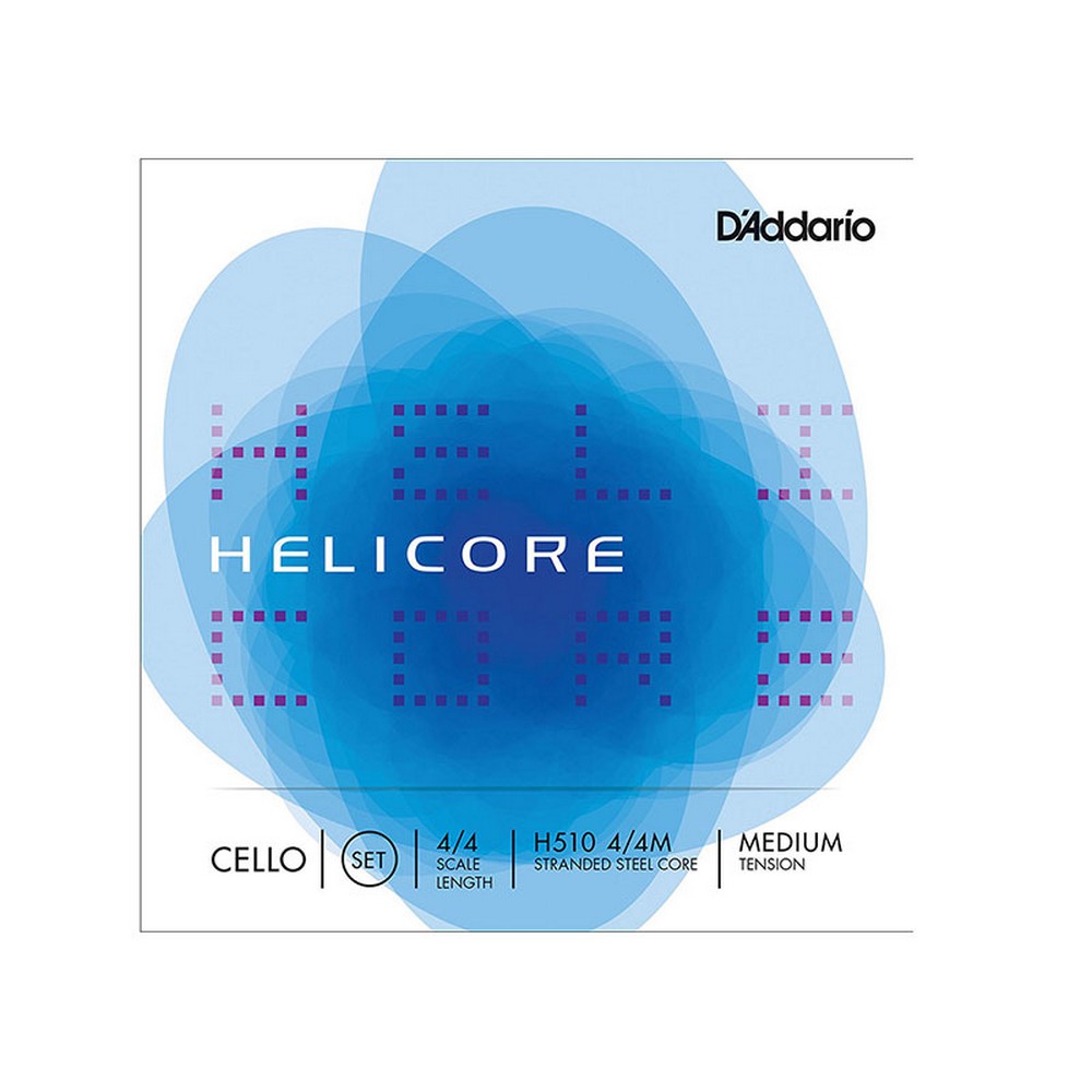 D'Addario H510 Cello String Set Helicore 4/4 scale - Medium Tension