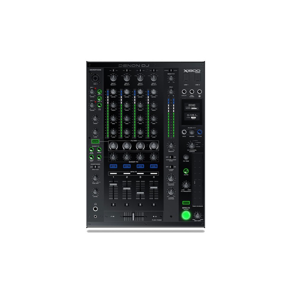 Denon X1800 PRIME Professional 4-Channel Club-Grade DJ Mixer