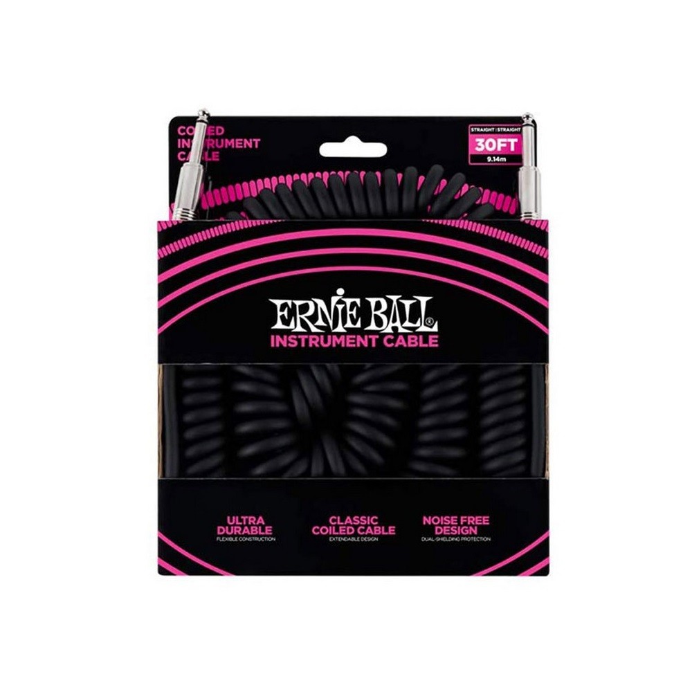 Ernie Ball 6044 30 ft. Coiled Instrument Cable