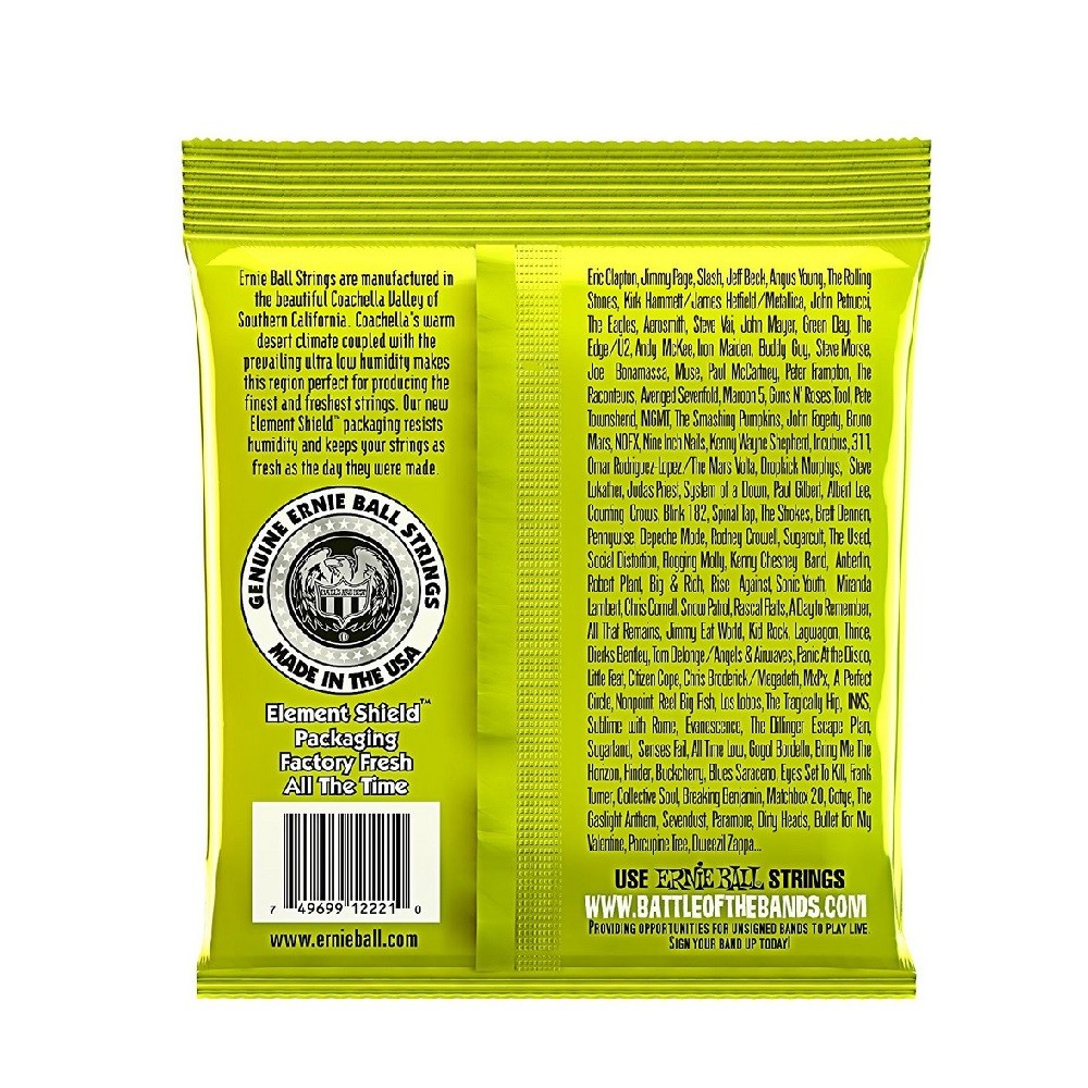 Ernie Ball 2221 Regular Slinky Nickel Wound Electric Guitar Strings (10-46)