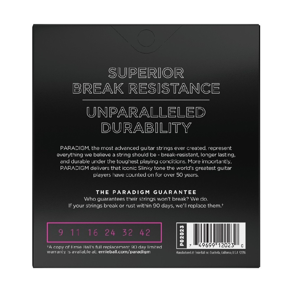 Ernie Ball Paradigm Super Slinky Electric Guitar Strings (9-42)