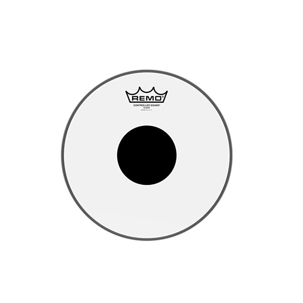 Remo 12 inch Controlled Sound Clear Drum Head with Black Dot