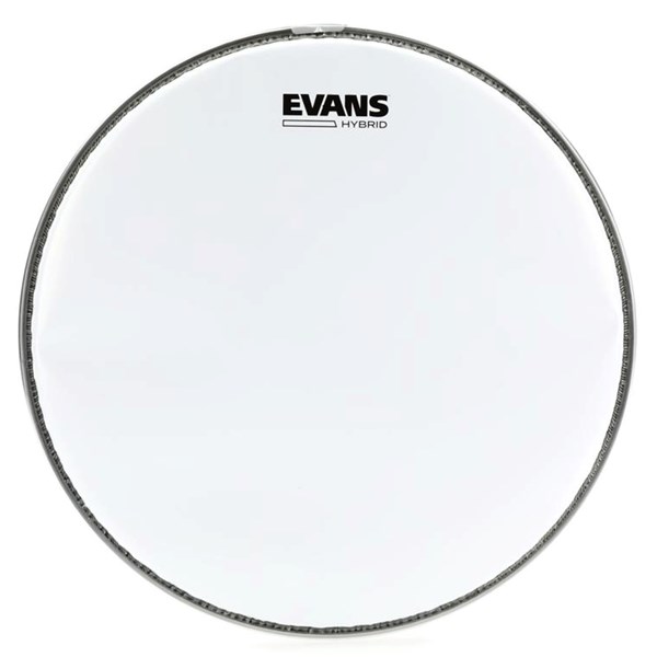 Evans Hybrid 14 inch Marching Snare Batter Drum Head White (SB14MHW)