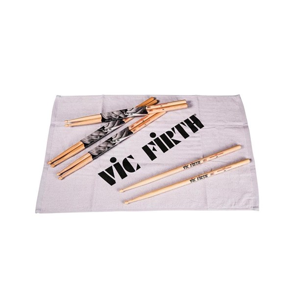 Vic Firth P5A-PTOWL 4-Pairs American Classic 5A Drum Sticks (Free Vic Firth Towel)