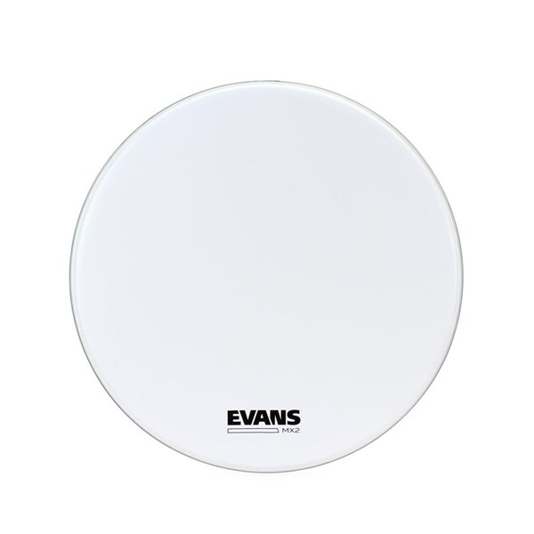 Evans MX2 26 inch White Marching Bass Drum Head (BD26MX2W)