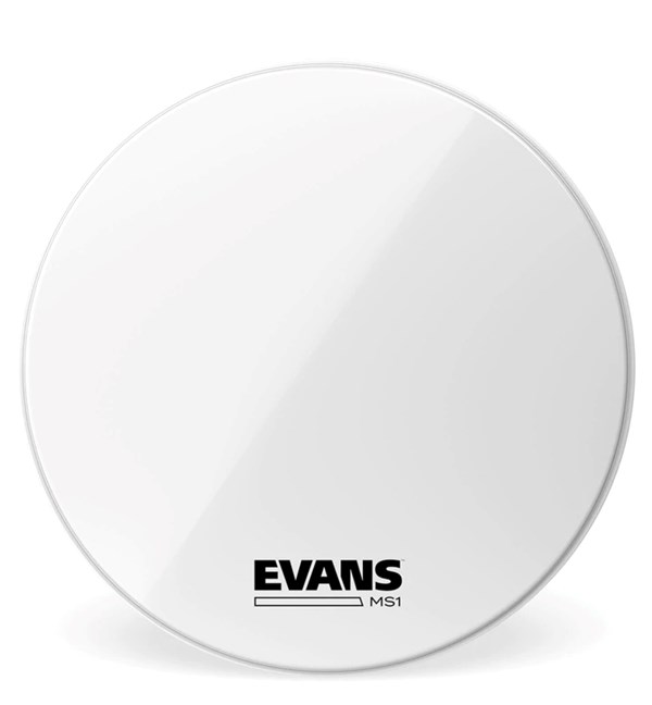 Evans MS1 22 inch White Marching Bass Drum Head (BD22MS1W)