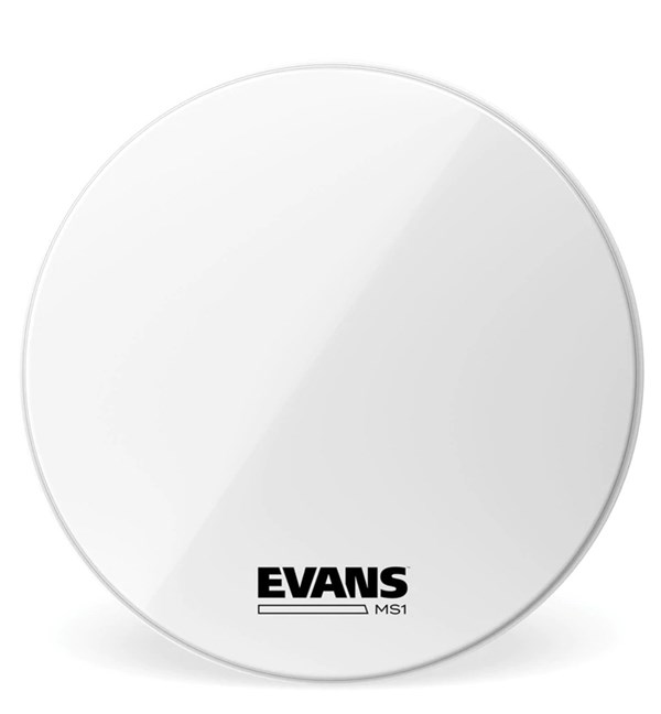 Evans MS1 22 inch White Marching Bass Drum Head (BD22MS1W)