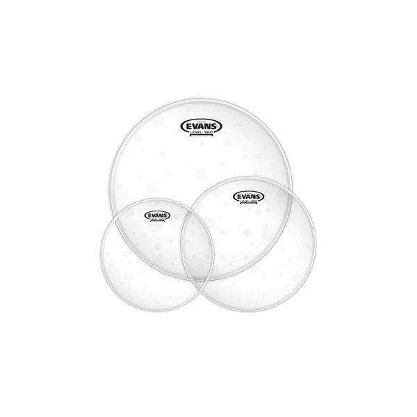 Evans 3 Pack Hydraulic Glass Rock Tom Drum Head (ETPHYDGLR)