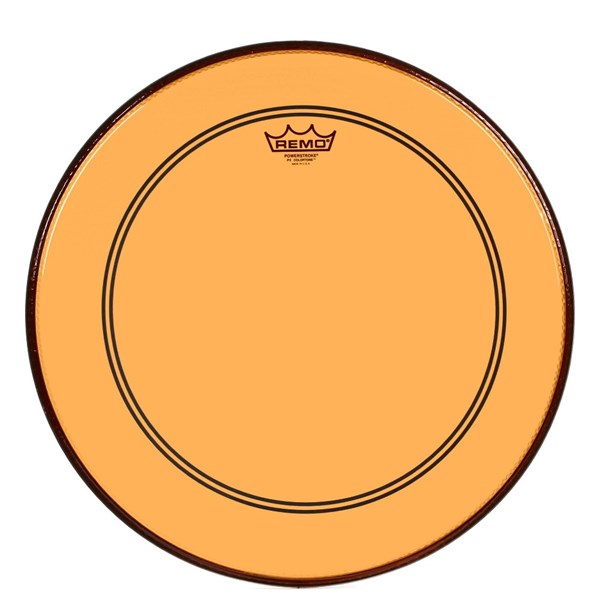 Remo Powerstroke P3 Colortone 18 inch Bass Drum Head - Orange