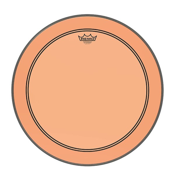 Remo Powerstroke P3 20 inch Colortone Bass Drum Head - Orange