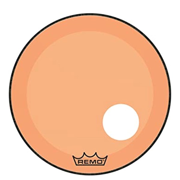 Remo Powerstroke P3 22 inch Colortone Orange Bass Drum Head with Port Hole