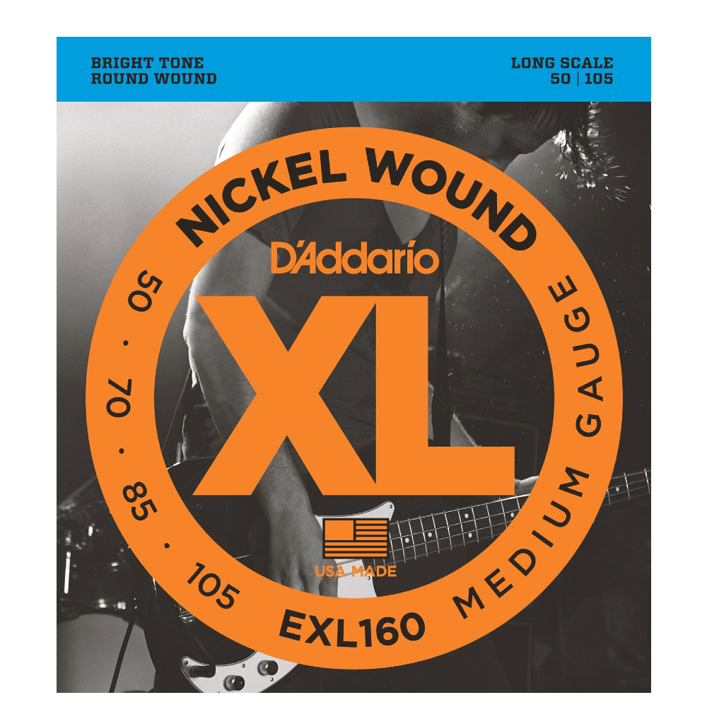 D'Addario EXL160 Medium 50-105 Nickel Wound String Bass