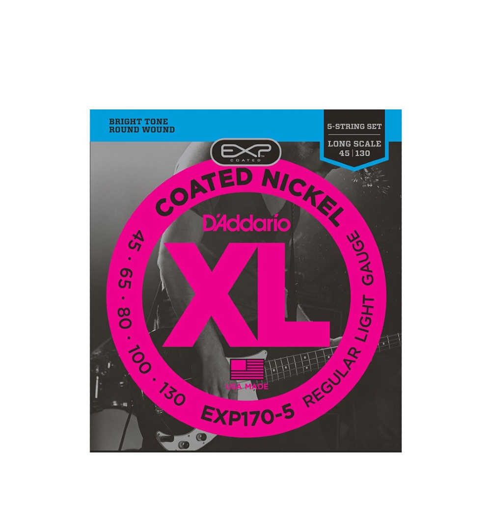 D'Addario EXP170-5 Coated Nickel Wound 5-String Bass