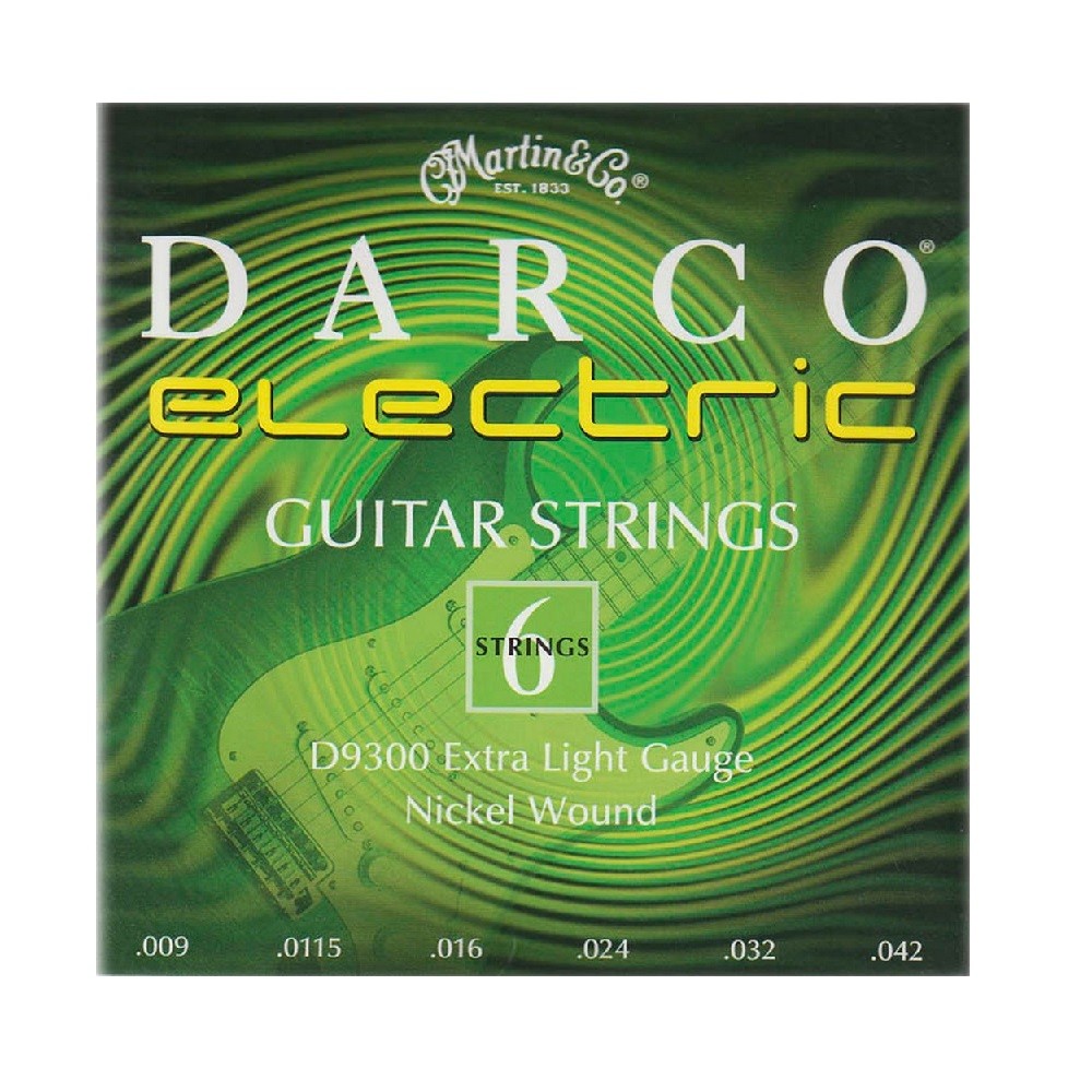 Martin Electric Guitar Strings Darco Nickel Wound D9300 Gauge 9-42 