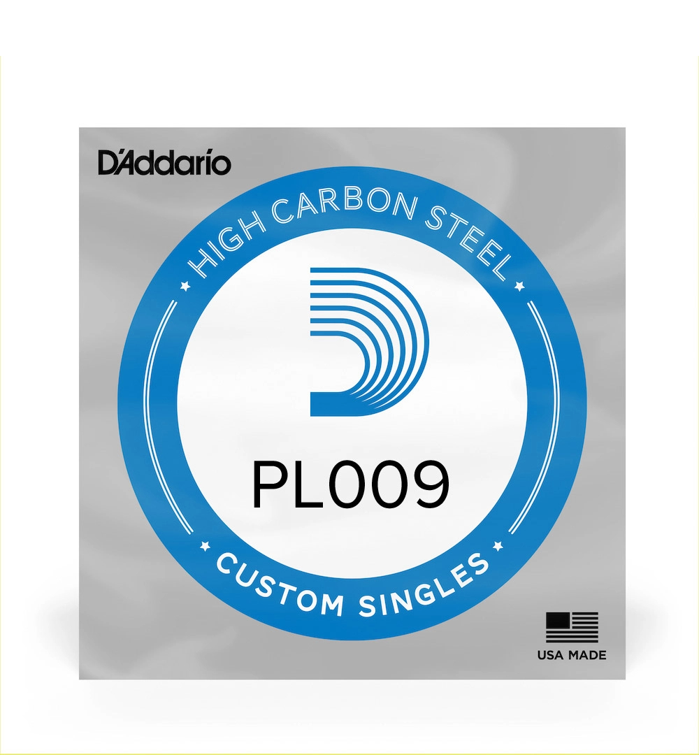 D'Addario PL009 Plain Steel .009 Acoustic/Electric Guitar String