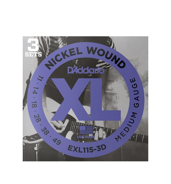 D'Addario EXL115-3D Nickel Wound Blues/Jazzrock