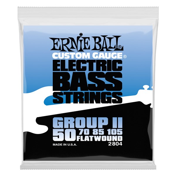 Ernie Ball 2804 Flatwound Group II Electric Bass Strings (50-105)