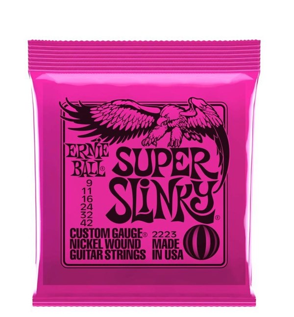 Ernie Ball 2223 Super Slinky Nickel Wound Electric Guitar Strings (.009-.042)