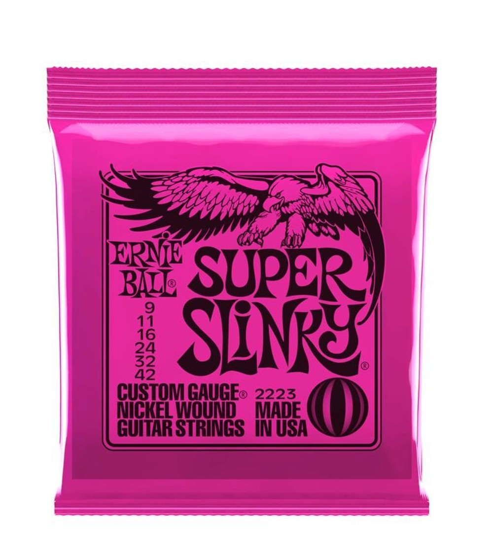 Ernie Ball 2223 Super Slinky Nickel Wound Electric Guitar Strings (.009
