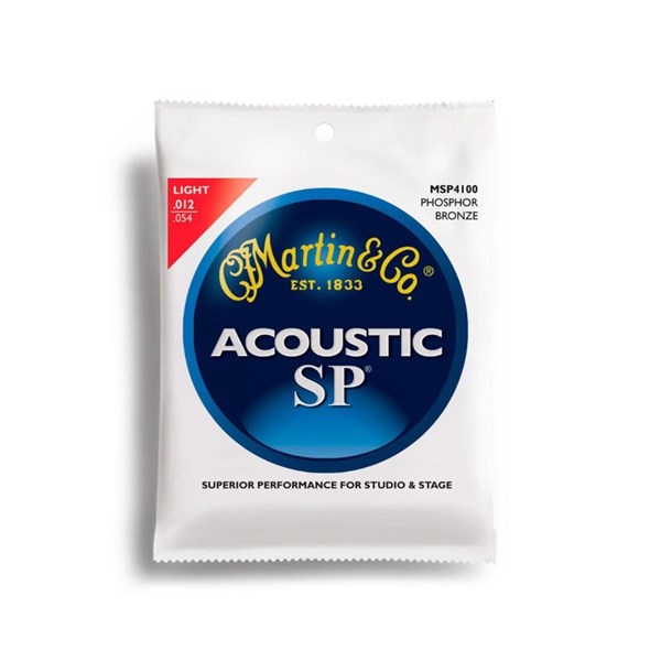 Martin & Co. MSP4100 SP Phosphor Bronze Light Acoustic Guitar Strings