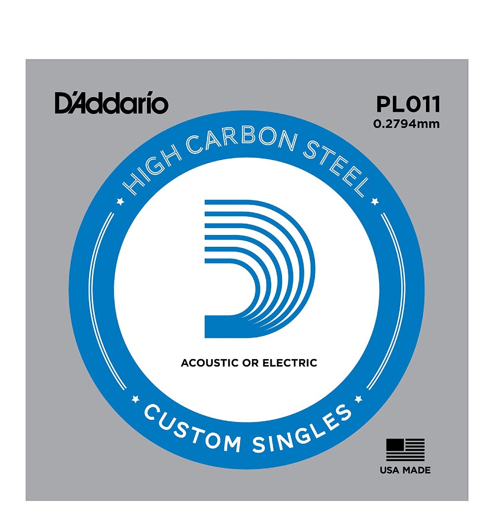 D'Addario PL011 Plain Steel .011 Acoustic/Electric Guitar String JB Music