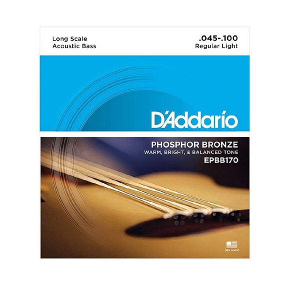 D'Addario EPBB170 Phosphor Bronze Acoustic Bass Strings - .045-.100