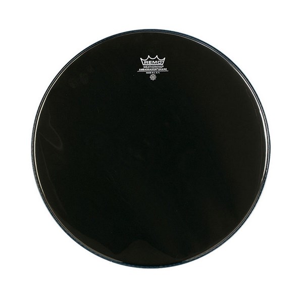 Remo Ambassador 14 inch Ebony Marching Snare Side Drum Head - Bottom