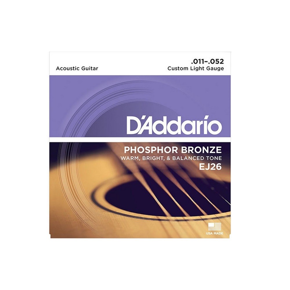 D'Addario EJ26 Phosphor Bronze Acoustic Guitar Strings JB Music