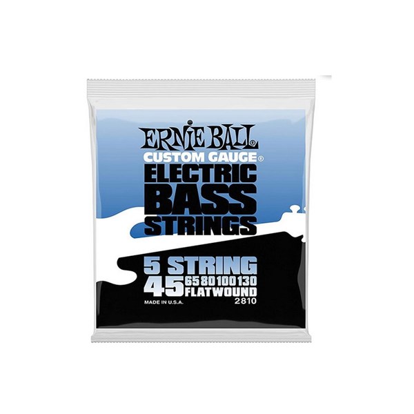 Ernie Ball Bass Strings Flatwound 5-strings Bass Set 45-130 2810