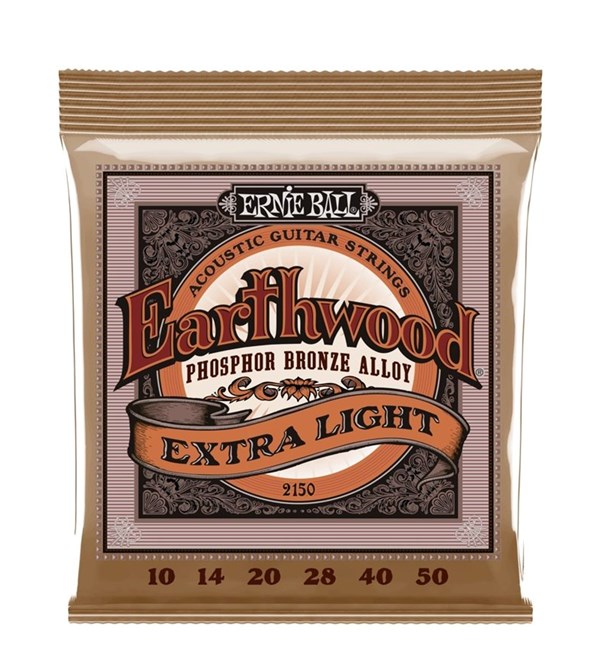 Ernie Ball Acoustic Strings Earthwood Extra Light Phospor Bronze 10-50, 2150