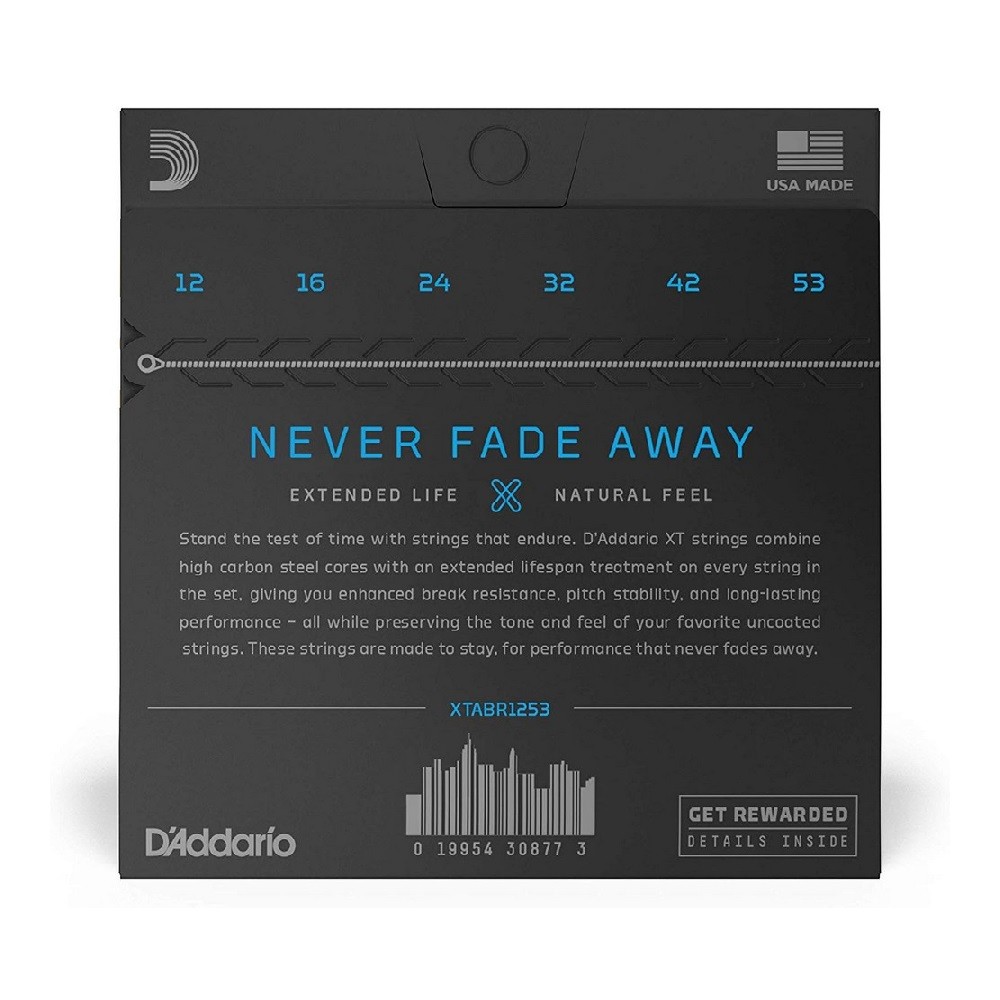 D'Addario XT 80/20 (XTABR1253) Bronze Acoustic Guitar Strings JB Music