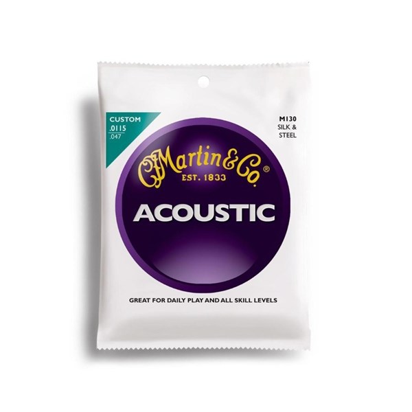 Martin & Co. SM130 Silk & Steel Folk Acoustic Guitar Strings