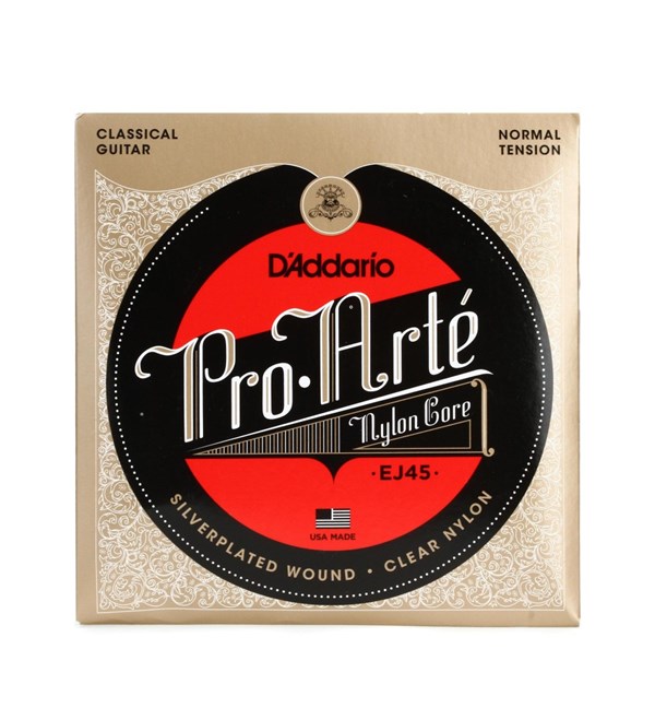 D'Addario EJ45 Classical Guitar Strings Nylon Pro Arte Normal Tension 28-43 