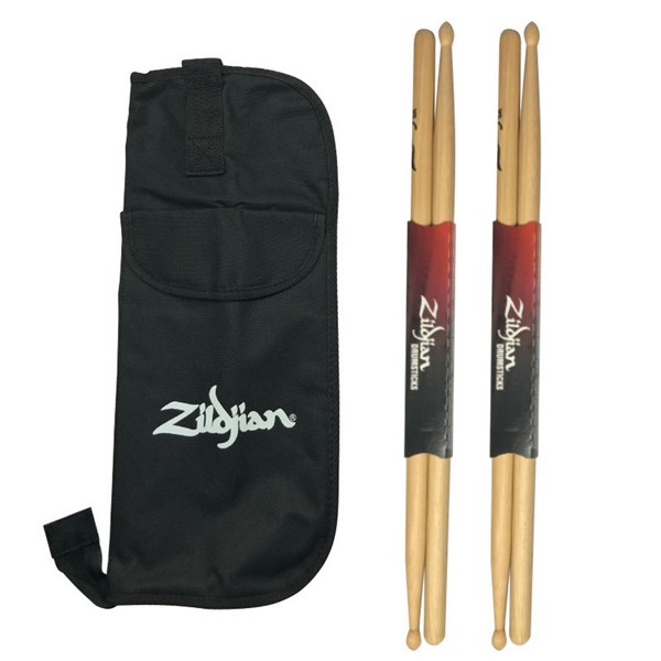 Zildjian 5A Drum Sticks and Stick bag - SDSP229