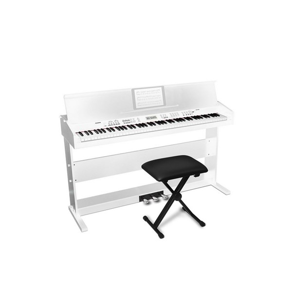 Alesis Virtue 88-Key Digital Piano with Stand and Adjustable Bench (White)