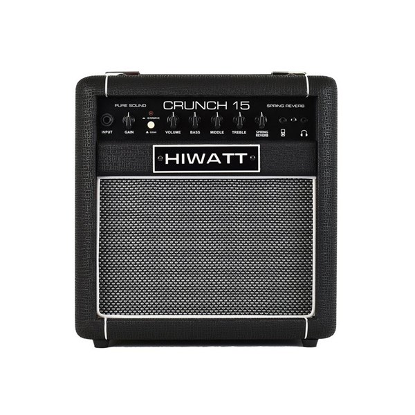 Hiwatt Crunch 15R 15-Watt Combo Amplifier w/ 1x8 inch Speaker and Spring Reverb