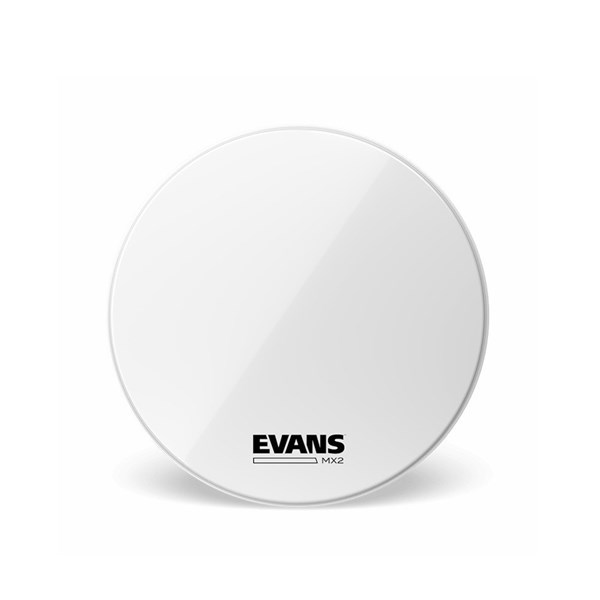 Evans MX2 20 inch White Bass Drum Head (BD20MX2W)