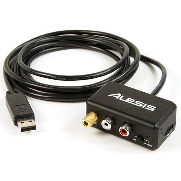 Alesis PhonoLink Stereo RCA-to-USB Cable Interface