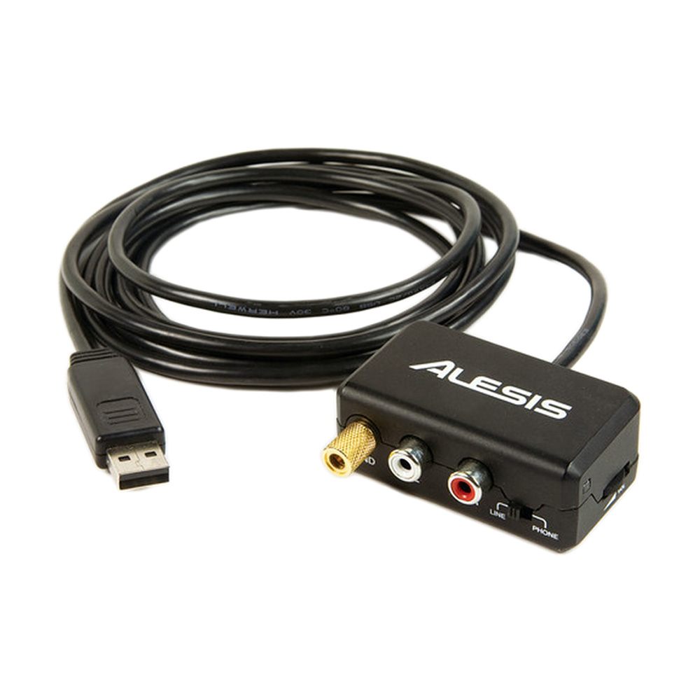 Alesis PhonoLink Stereo RCA-to-USB Cable Interface - JB Music