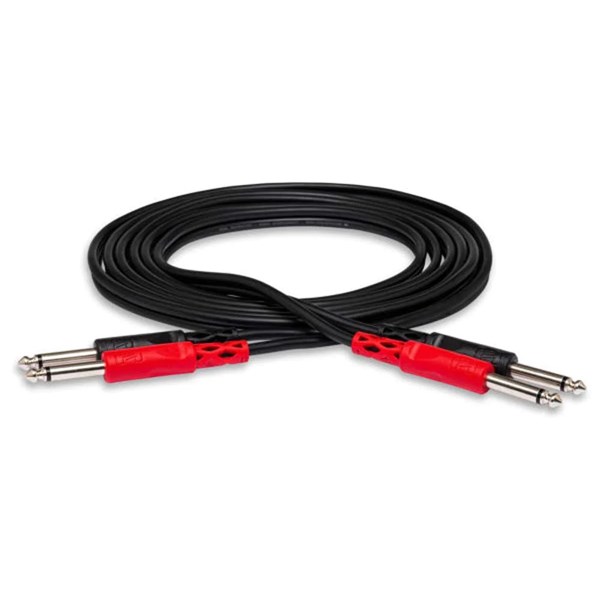 Hosa CPP-202  TS Dual Cable 1/4 inch 6.6 ft.