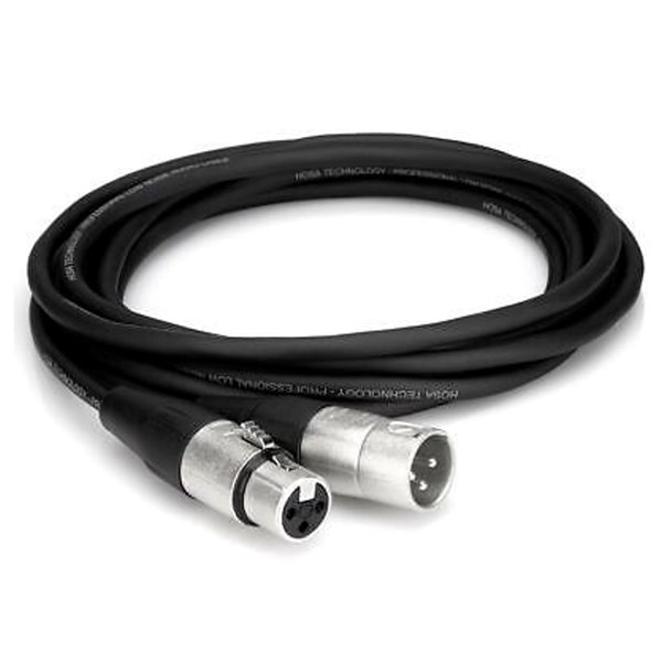 Hosa HXX-020 Balanced 3-Pin XLR F to 3-Pin XLR M Audio Cable 20 ft.